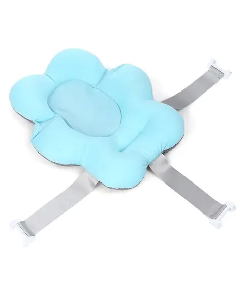 Bath Cushion with Safety Harness - Blue