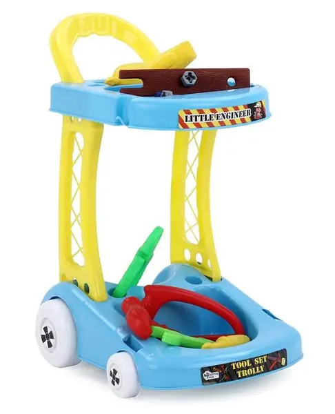 Mamma Mia Tool Set Trolley Pretend Playset - 10 Pieces