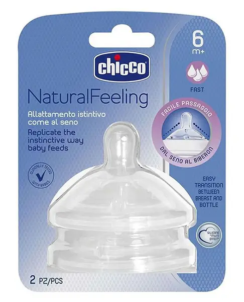Chicco Step Up Teat Fast Flow - 2 Pieces