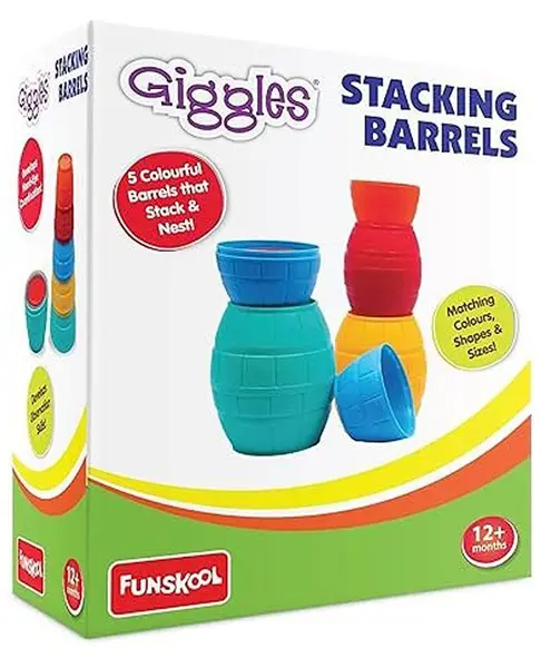 Funskool Stacking Barrels (Color May Vary)