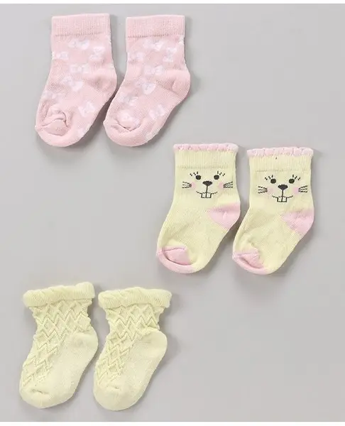 Mustang Ankle Length Socks Pack of 3(Colour & Print May Vary)
