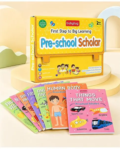 Babyhug First Step to Big Learning Pre-school Scholar Books Set of 10 - English
