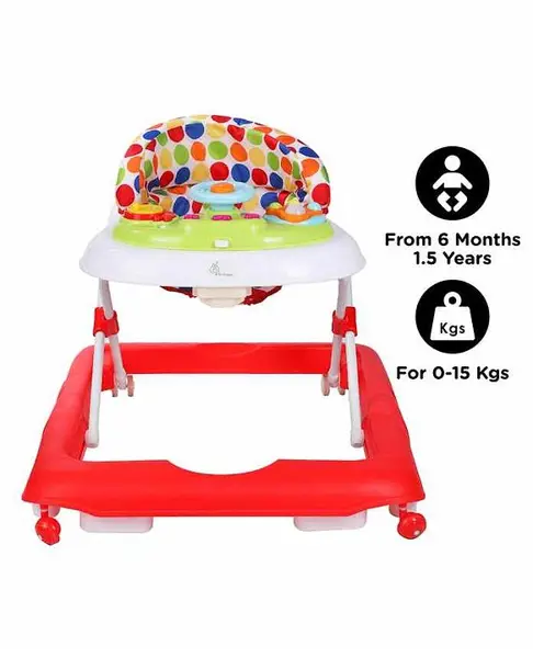 R for Rabbit Musical Baby Walker - Red