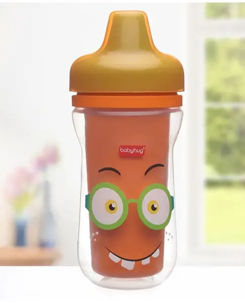 Babyhug Insulated Spill Proof Spout Cup - Green