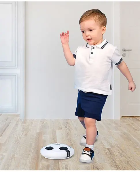 Football Shaped Hover Ball - White