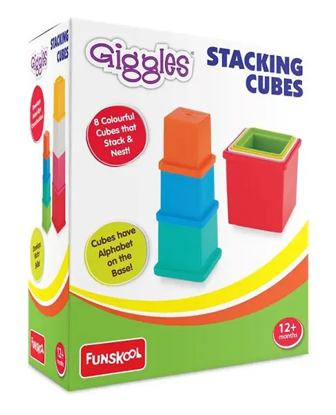Giggles Stacking Cubes - 8 Cubes