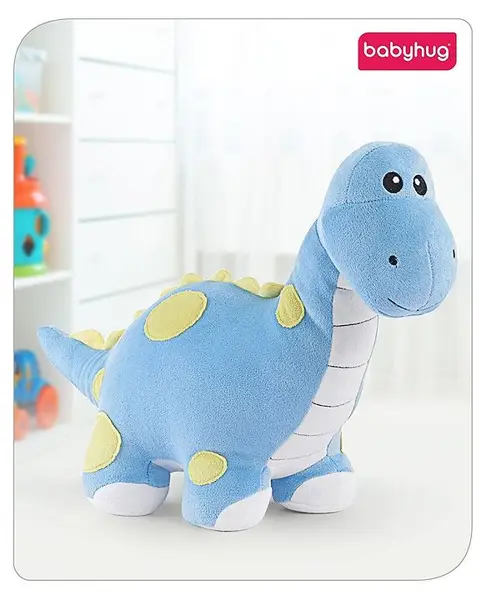 Babyhug Dinosaur Soft Toy Blue - Height 28 cm