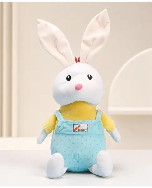 Babyhug Rabbit Soft Toy Blue - Height 32 cm