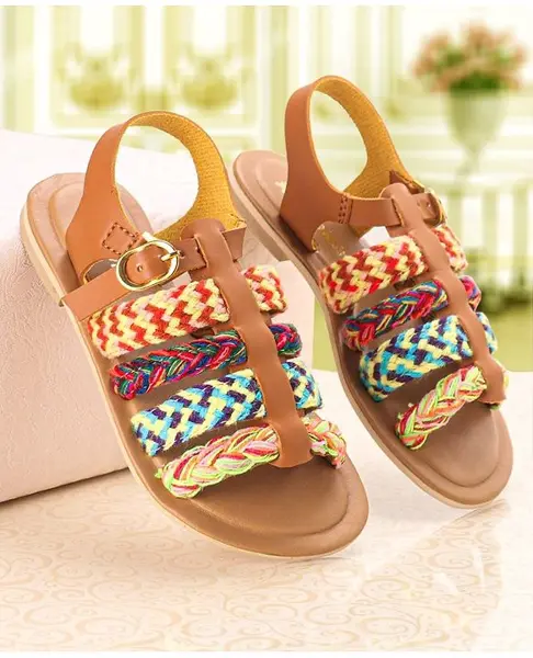 Pine Kids Sandals With Buckle Closure - Brown