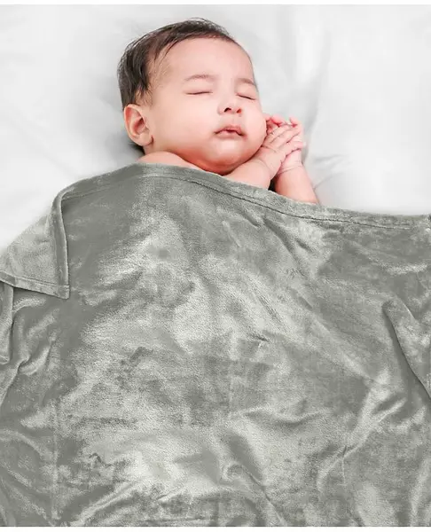 Babyhug Coral All Season Blanket - Grey
