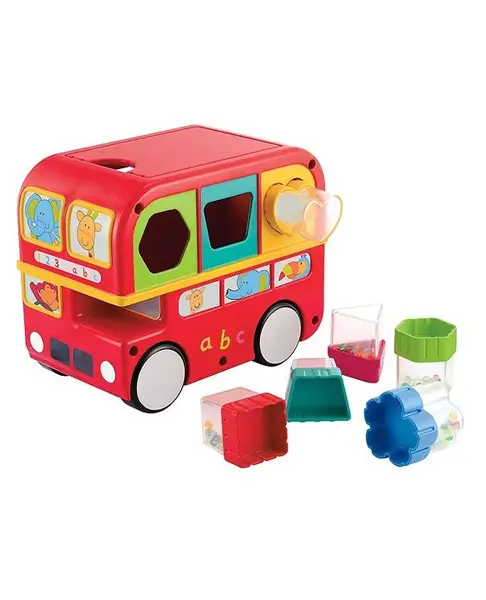 Giggles Shape Sorting Bus - Red