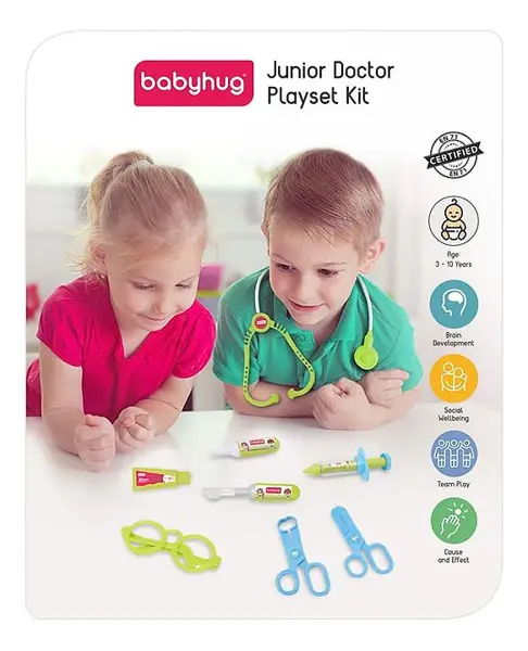 Babyhug Junior Doctor Play Set 15 Pieces - Pink