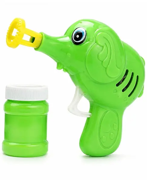KiddyBuddy Elephant Shaped Bubble Gun - (Color May vary)