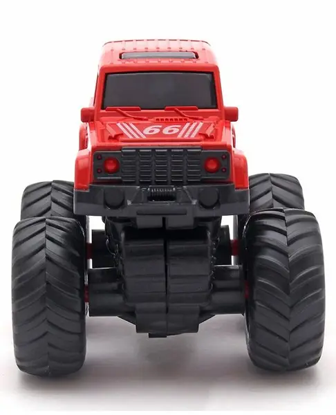 Monsto Friction Powered Monster Toy Truck Red - Height 9.5 cm