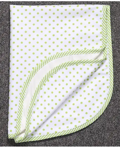 Babyhug Cotton Diaper Changing Mat Small Dots Print - Green