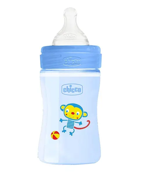 Chicco Well-Being Slow Flow Feeding Bottle Blue - 150 ml