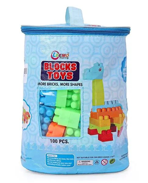 Leemo Building Blocks Toys Set Multicolour - 100 Pieces