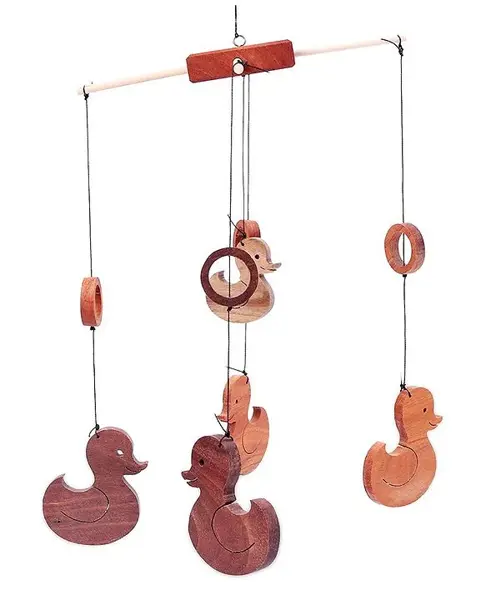 Woods for Dudes Duck Crib & Stroller Hanging Toy - Brown