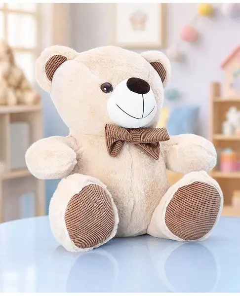 Babyhug Plush Teddy Bear Soft Toy Cream - Height 40 cm (Color May Vary)